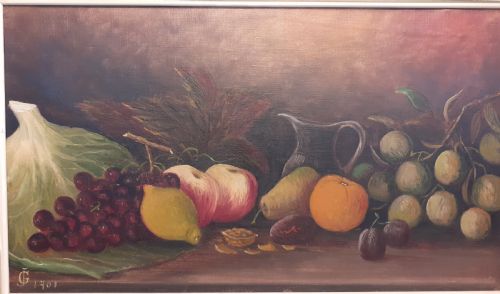 fig 1. Oil on Canvas, Initialled and Dated JG, 1901