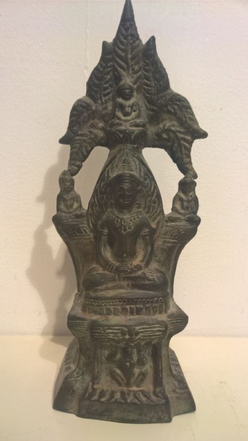 19TH CENTURY SOUTH ASIAN CAST BRONZE BUDDHA