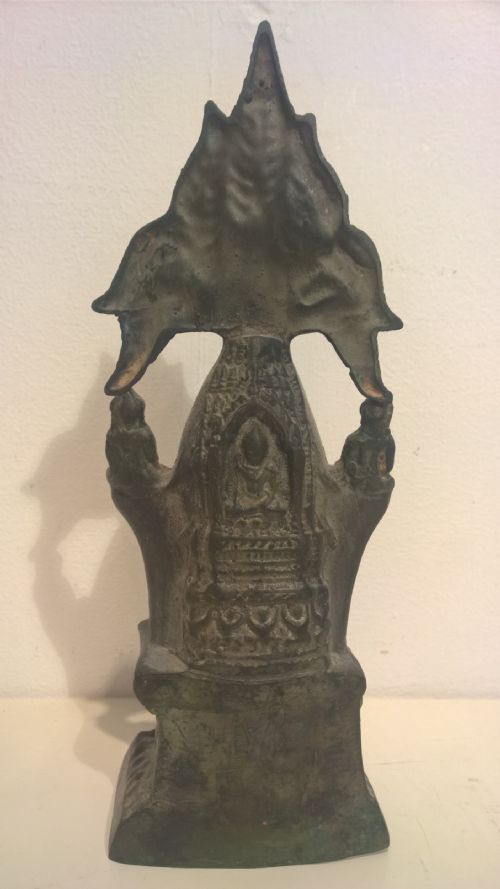 19TH CENTURY SOUTH ASIAN CAST BRONZE BUDDHA - ADDITIONAL PHOTO 1