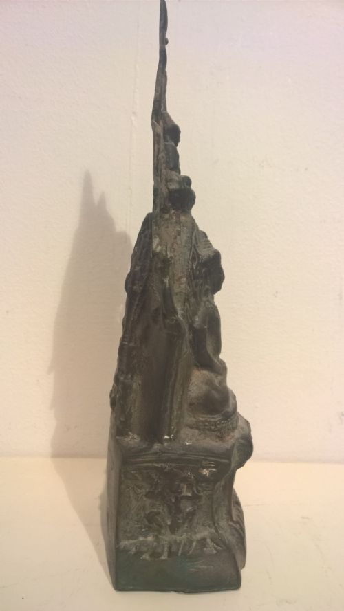 19TH CENTURY SOUTH ASIAN CAST BRONZE BUDDHA - ADDITIONAL PHOTO 2