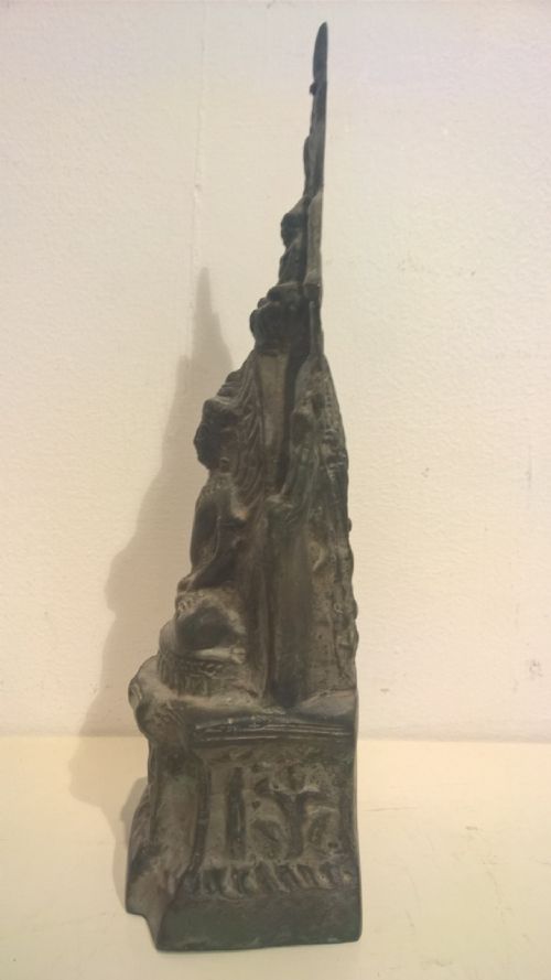 19TH CENTURY SOUTH ASIAN CAST BRONZE BUDDHA - ADDITIONAL PHOTO 3