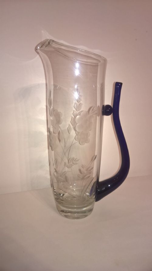 Art Deco Crystal Water Jug