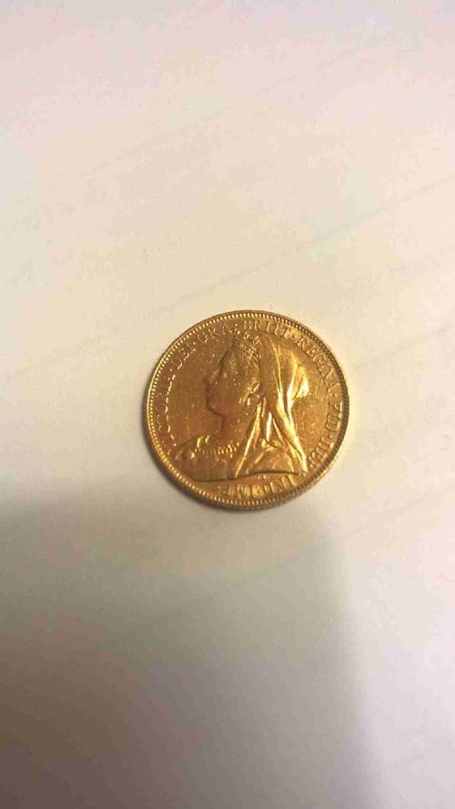 Gold Sovereign, Queen Victoria, Old Head, 1899