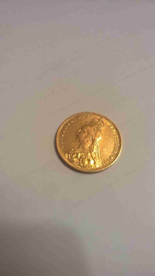 Gold Sovereign, Queen Victoria, Jubilee Head, 1890
