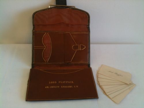 Original Leather Wallet of Lord Playfair (1849-1939)