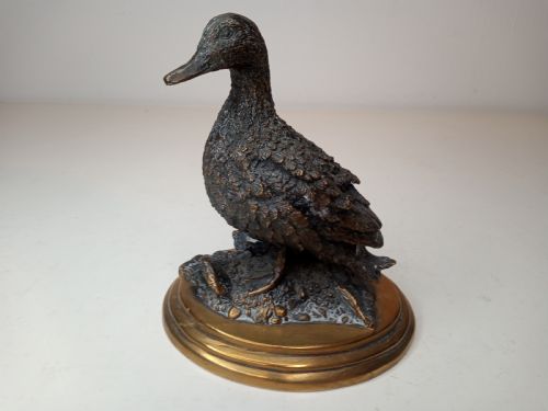 Original Bronze of a Duck, Signed Mene (1810-1879)