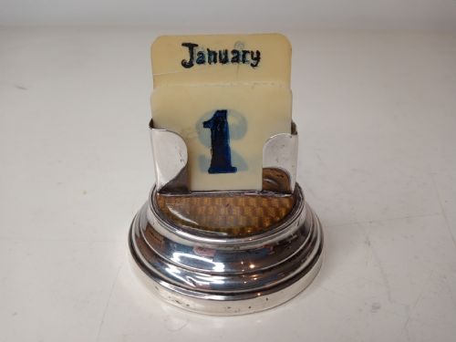 Art Deco Silver Date Stand, Hallmarked 1926