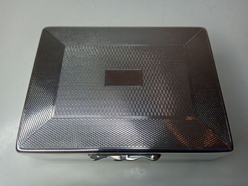fig 1. Art Deco Silverplated Cigarette Box
