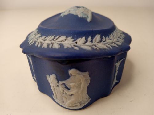 DARK BLUE WEDGWOOD 1920'S BOX - ADDITIONAL PHOTO 6