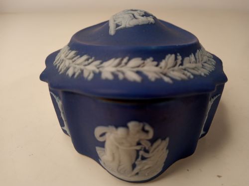 DARK BLUE WEDGWOOD 1920'S BOX - ADDITIONAL PHOTO 7