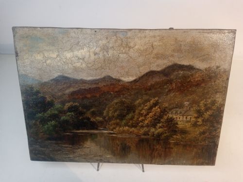 fig 1. 1880's Oil-Painting, Wales, by Robert Mann