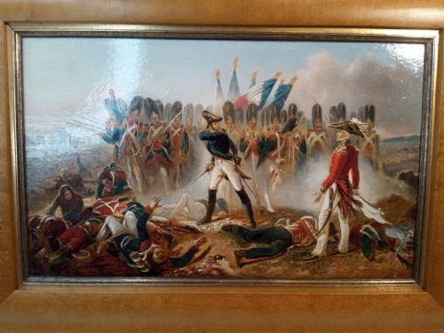 fig 1. Original Oil Painting, Battle of Waterloo