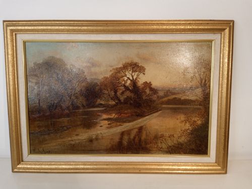LATE 1800'S EARLY 1900'S OIL PAINTING SIGNED JOHN SYER JUNIOR