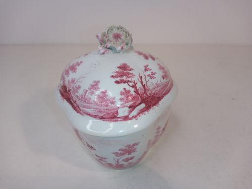 MID 1700'S RICHARD GINORI SUGAR BOWL - ADDITIONAL PHOTO 2
