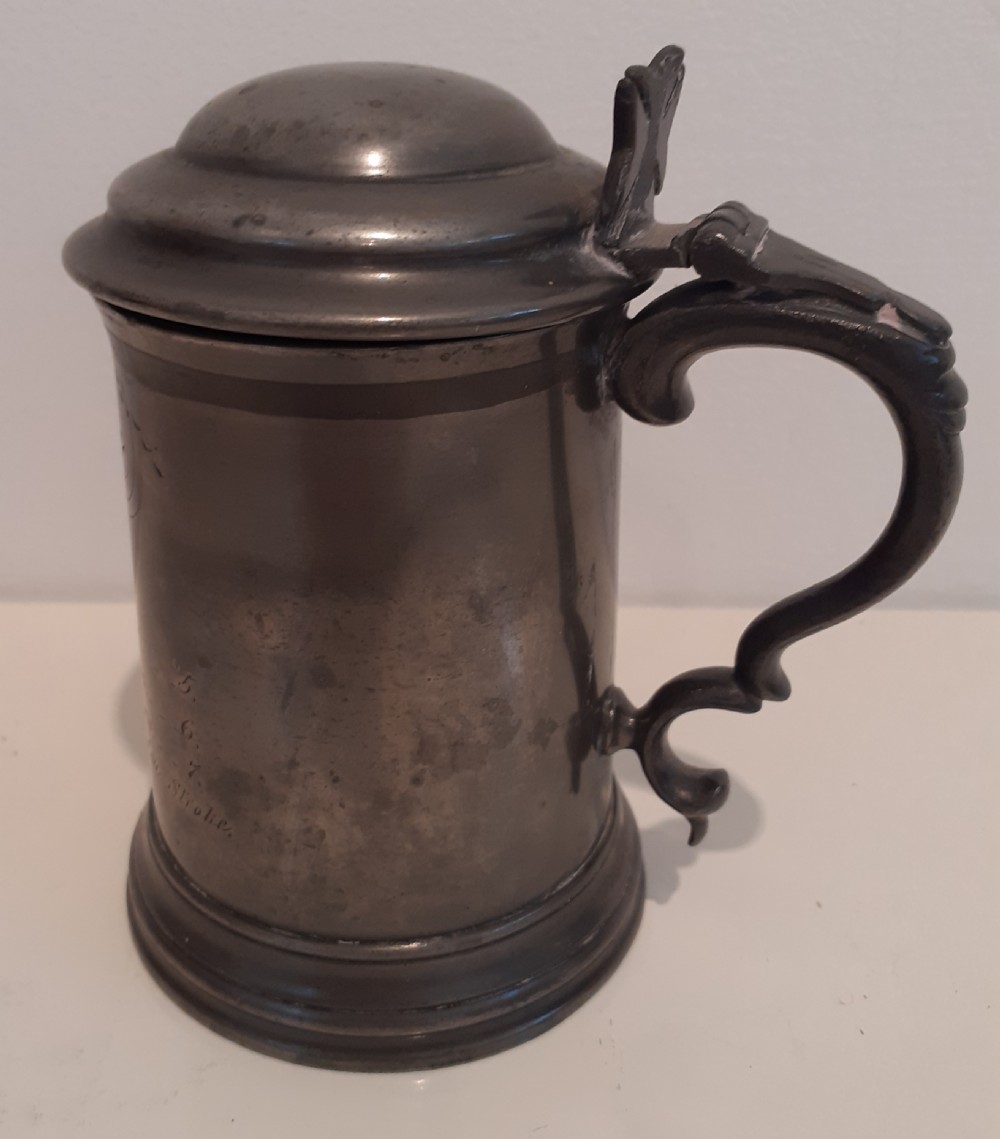 Radley College Scratch Eight, Rowing, Trophy Pewter Tankard, 1867 View III