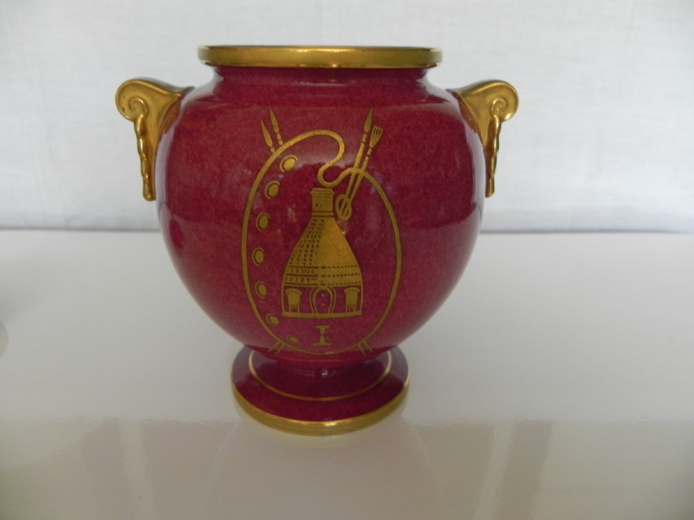 Royal Worcester 1919 WWI commemorative Urn Vase View III