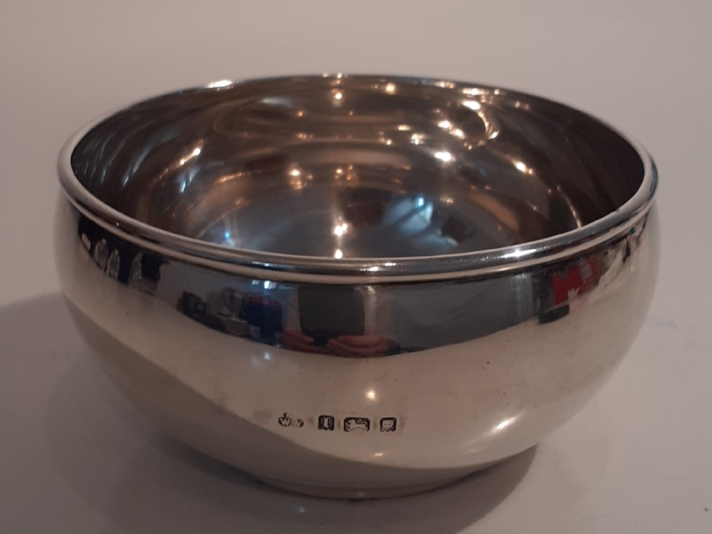 Silver Bowl with inscription 