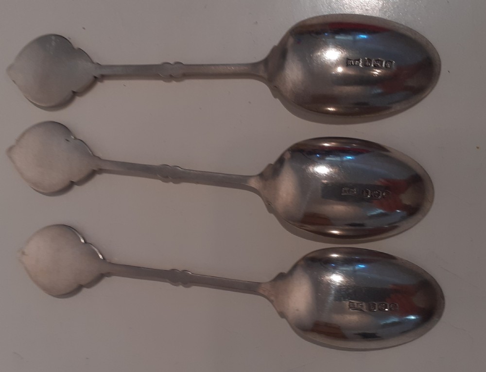 Three Silver Rifle Trophy Spoons, Sheffield 1933 View II
