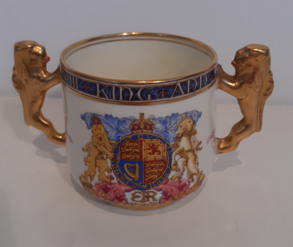 1937 Edward VIII Paragon Love Handle Coronation Mug