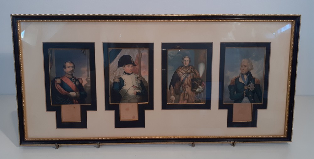 Four Baxter prints dated  mid 1850's to mid 1860's,