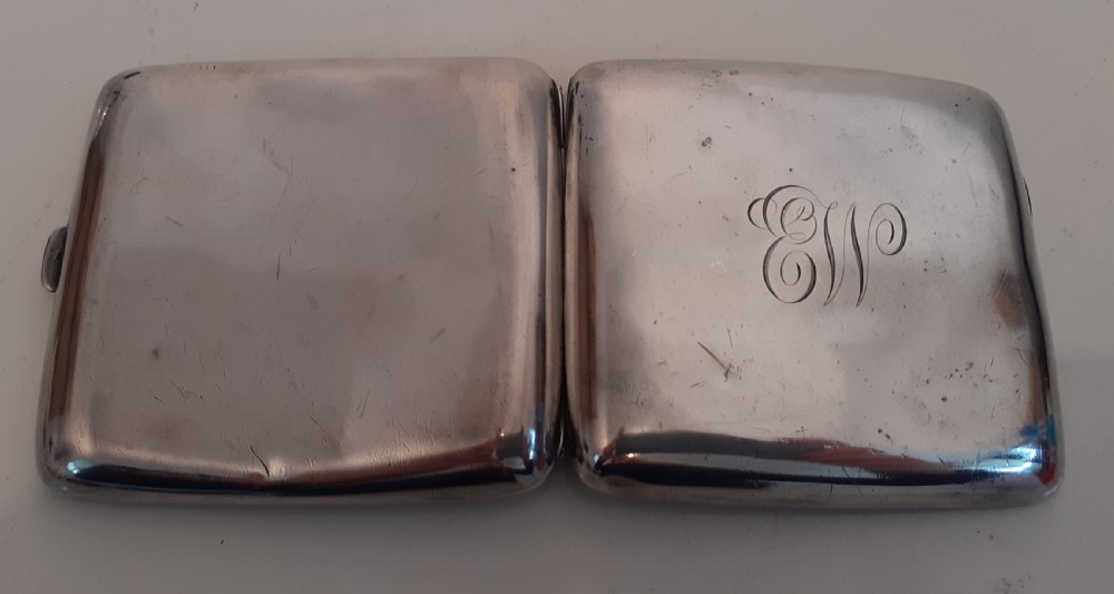 Silver Cigarette Case, Chester 1918