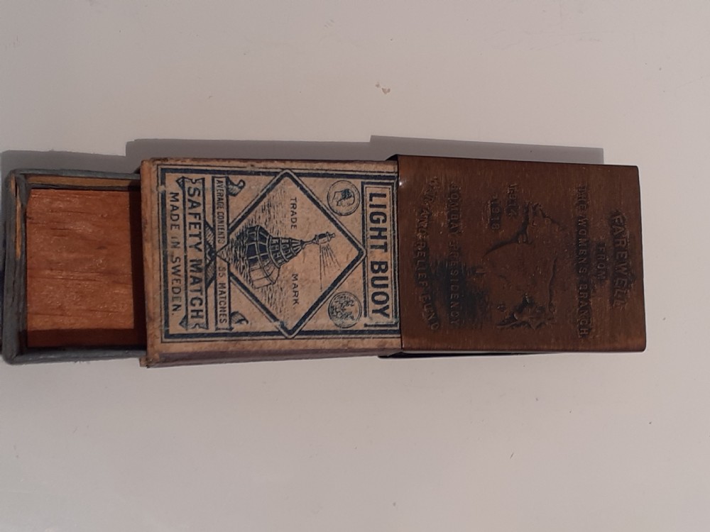 Brass Match Box Holder, 