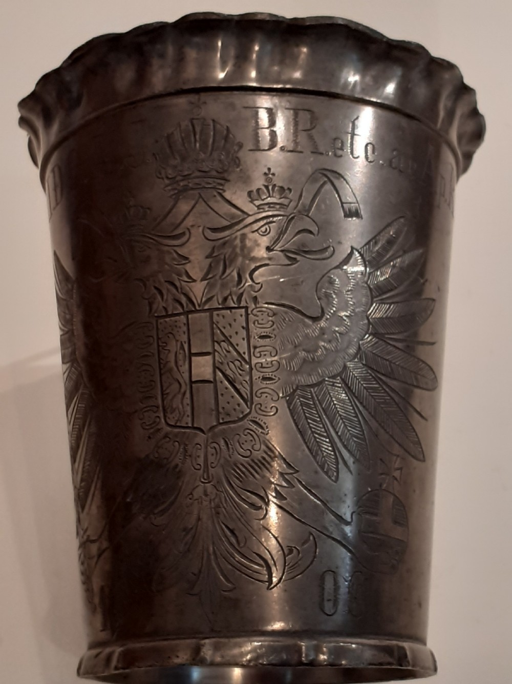 Two Emperor Franz Joseph of Austria Foot Wash Beakers,1905 and 1906 View III