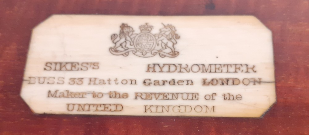 Hydrometer by Sykes of Hatton Garden in London View III