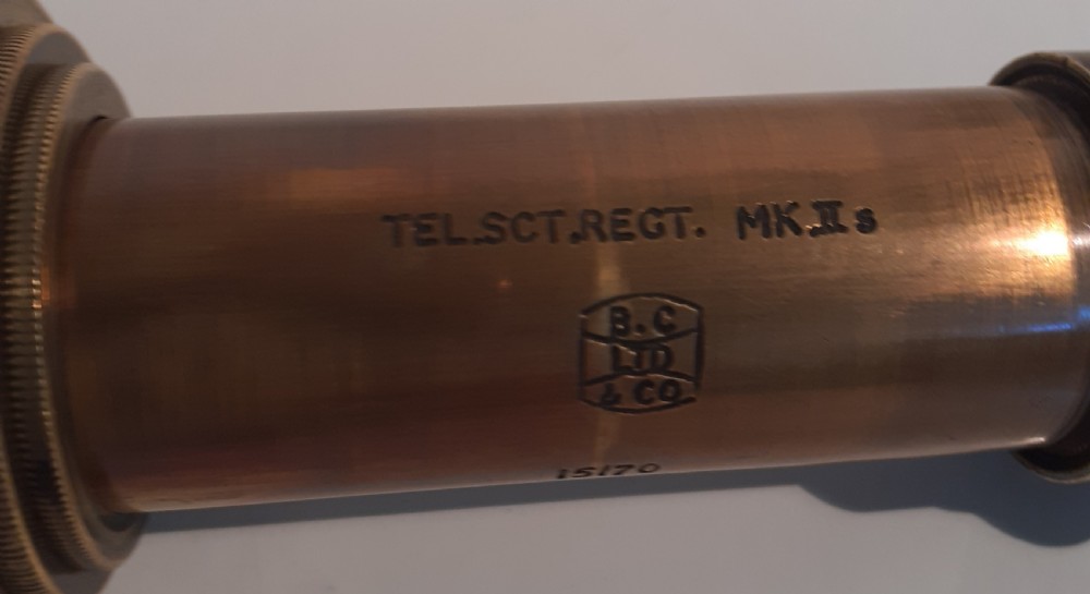 Telescope, World War II, Made by Broadhurst Clarkson & Co View III