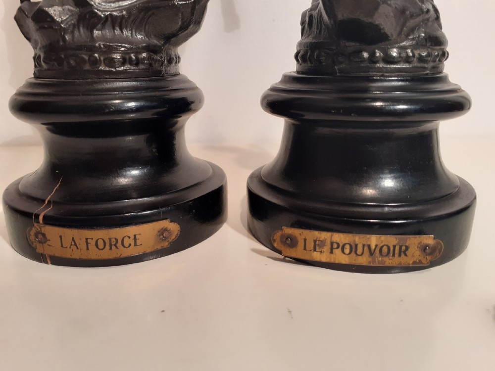 Pair of French Spelter Figurines View III