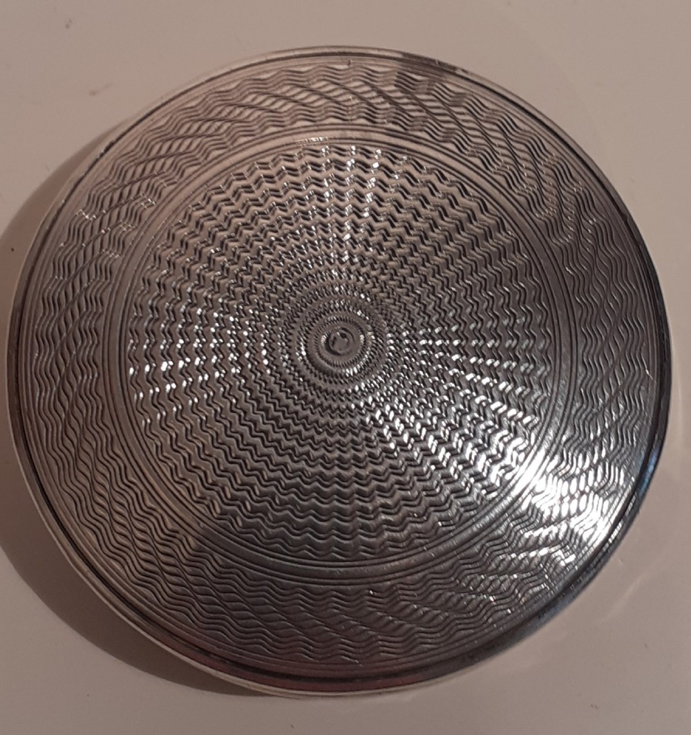 Art Nouveau Silver Compact, Hallmarked 1869