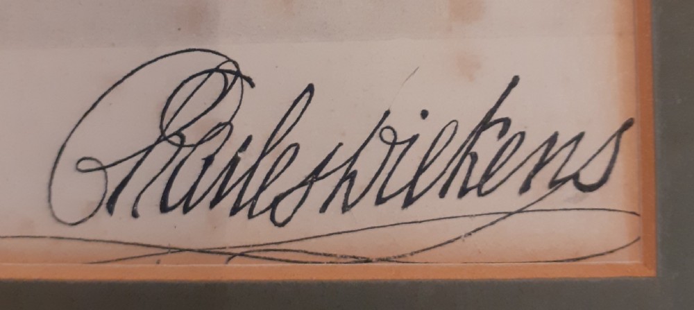 Charles Dickens Autograph View II
