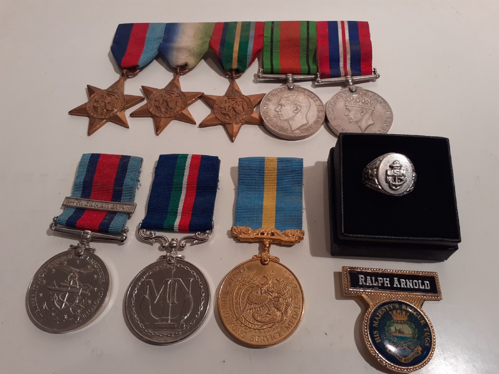 Set of eight War and Peace Time Medals
