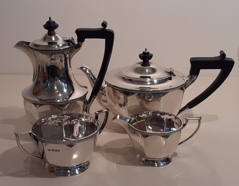 Art Deco Silver Coffee & Tea Set, Hallmarked Sheffield 1931