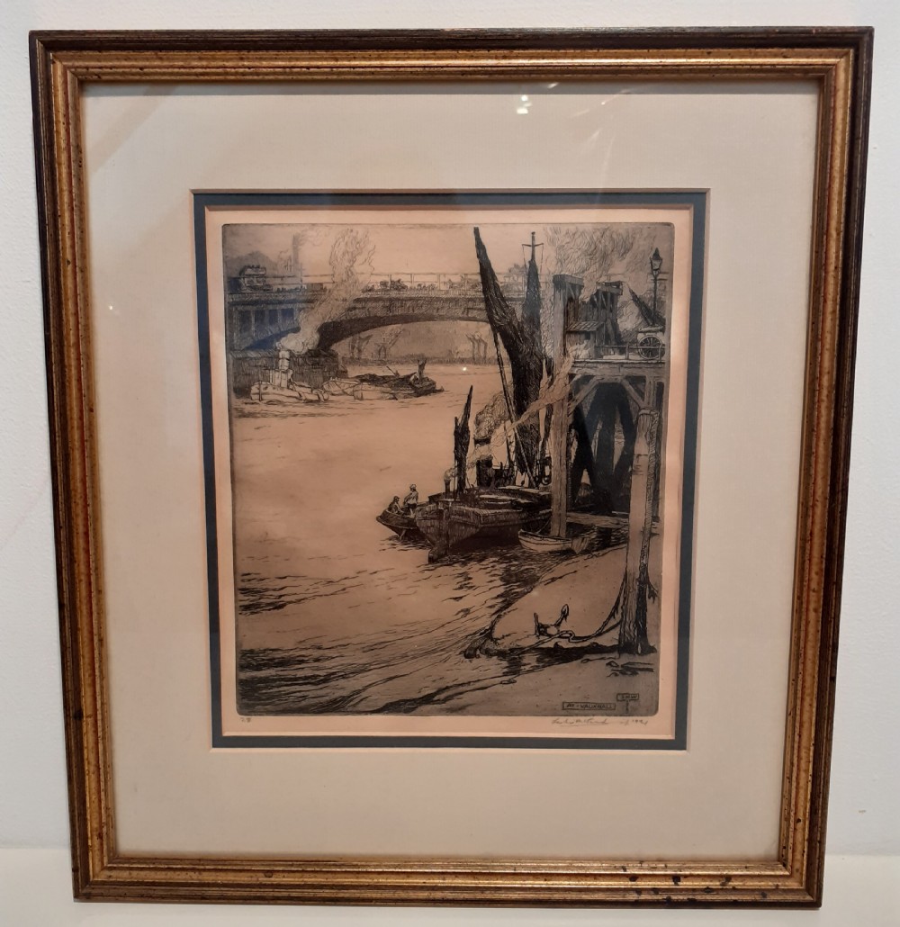 Original Etching by Lesley Mathew Ward (1851-1922)