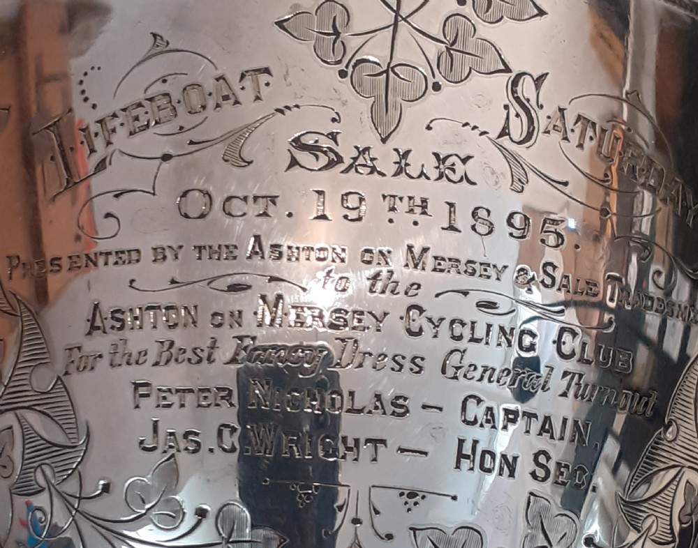 Walker & Hall Silver Trophy Cup 1895 View III