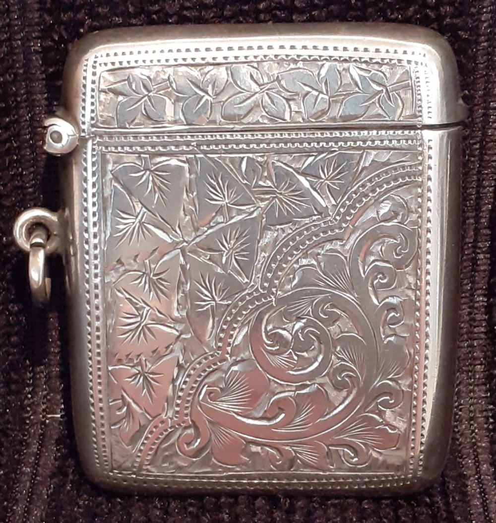 Silver Vesta Case, Hallmarked Chester 1903