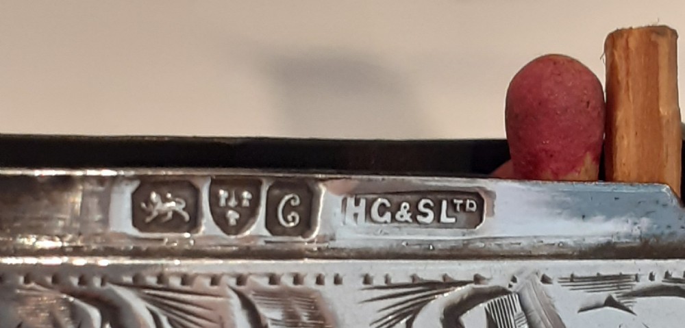 Silver Vesta Case, Hallmarked Chester 1903 View III