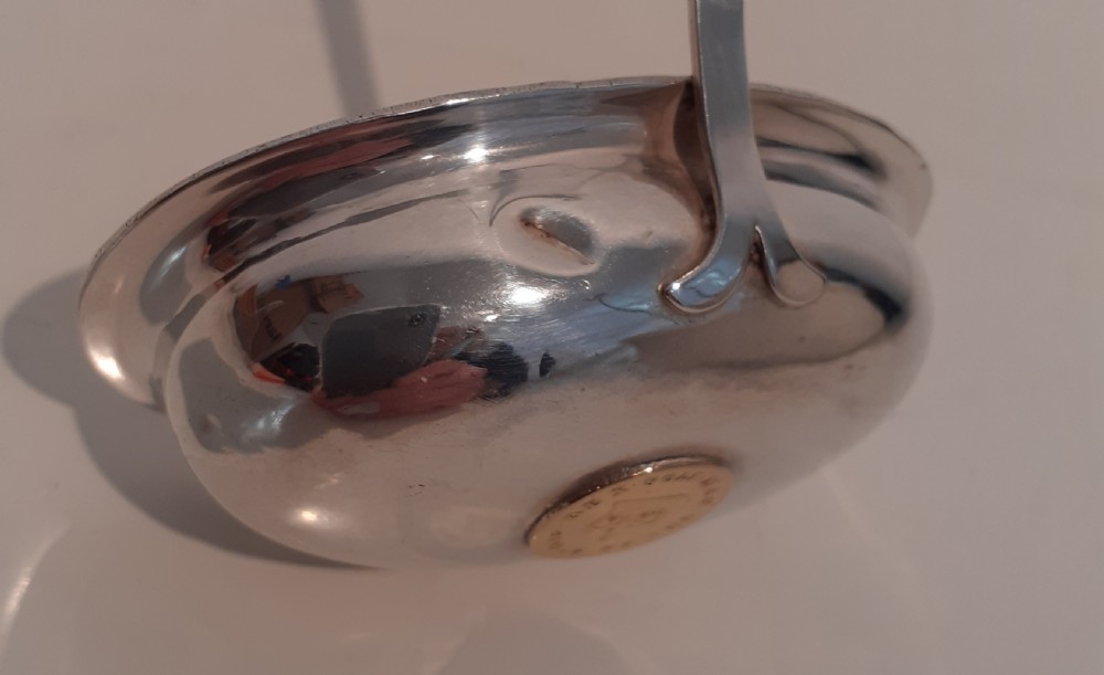 Georgian Ladle, with gold coloured coin of King George III, dated  1798 View V