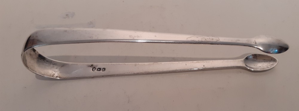 King George III Silver Sugar Tong