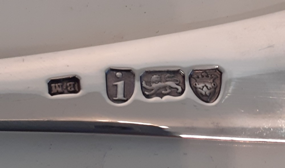 Large Georgian Silver Spoon, Hallmarked London 1824 View III