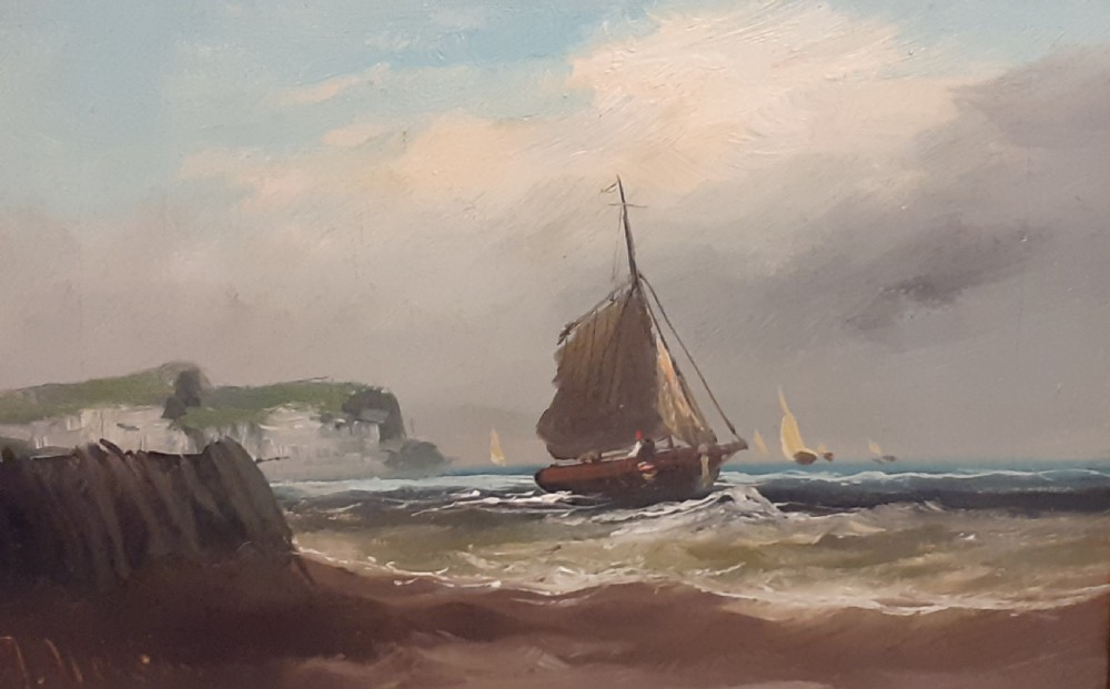 Edwardian Oil on Canvas, 
