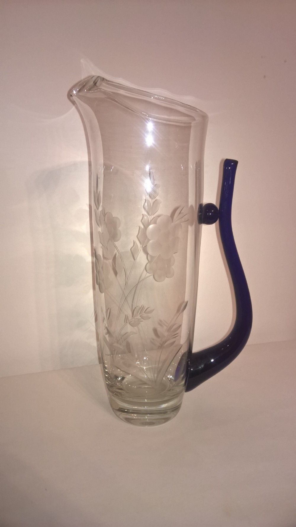 Art Deco Crystal Water Jug
