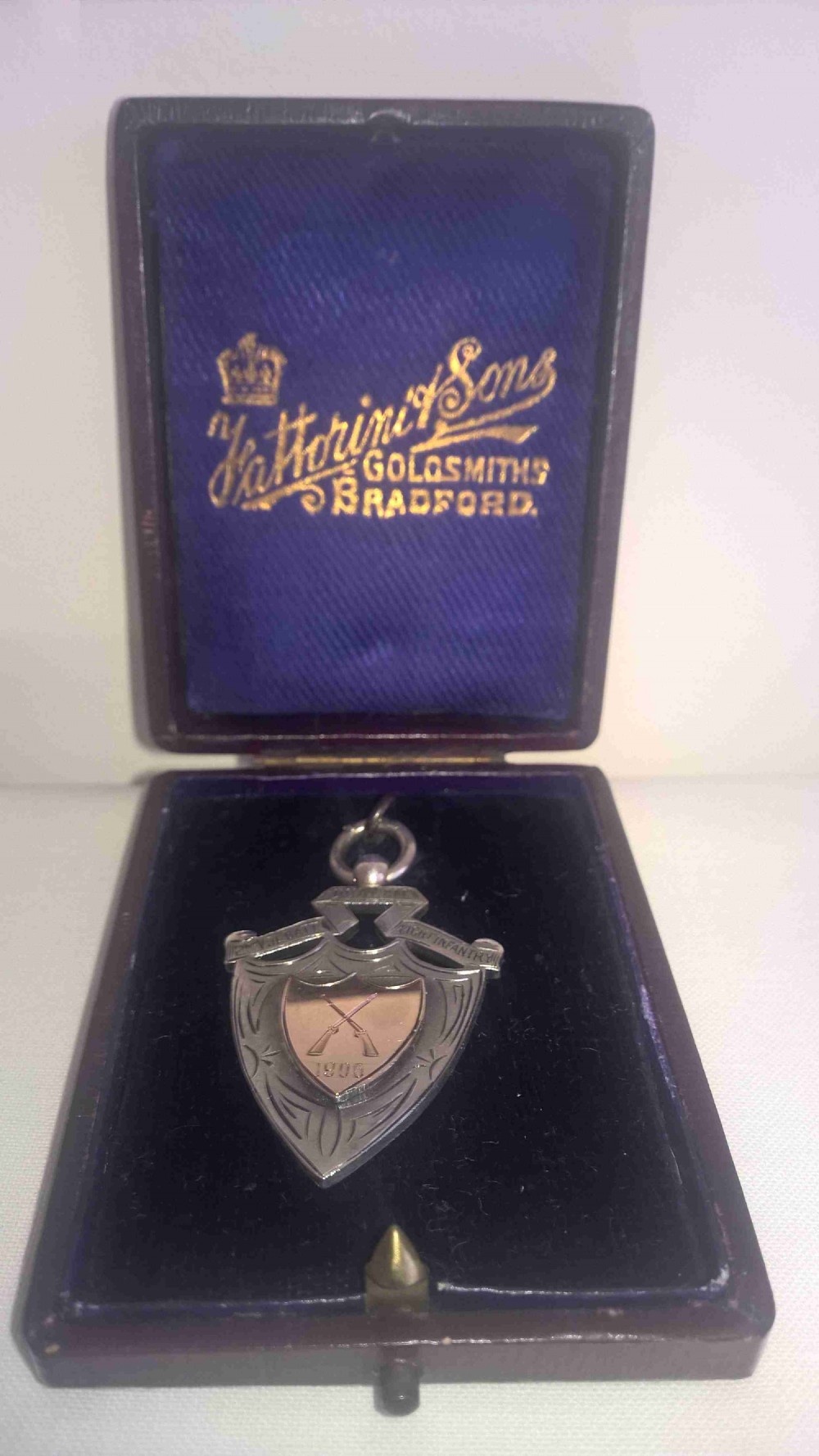 Edwardian Silver FOB in Original Box