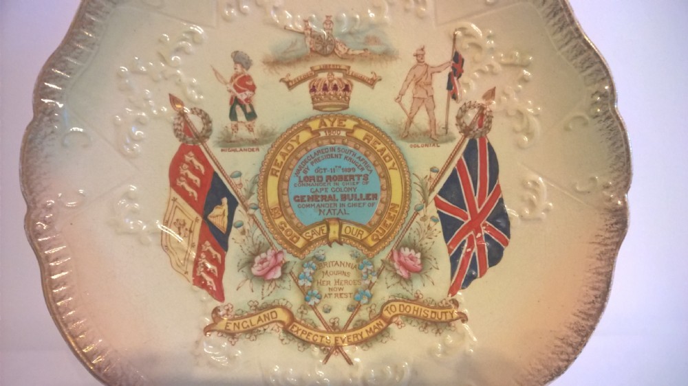 Commemorative Plate, 2nd Boer War, 1899 – 1902 View II