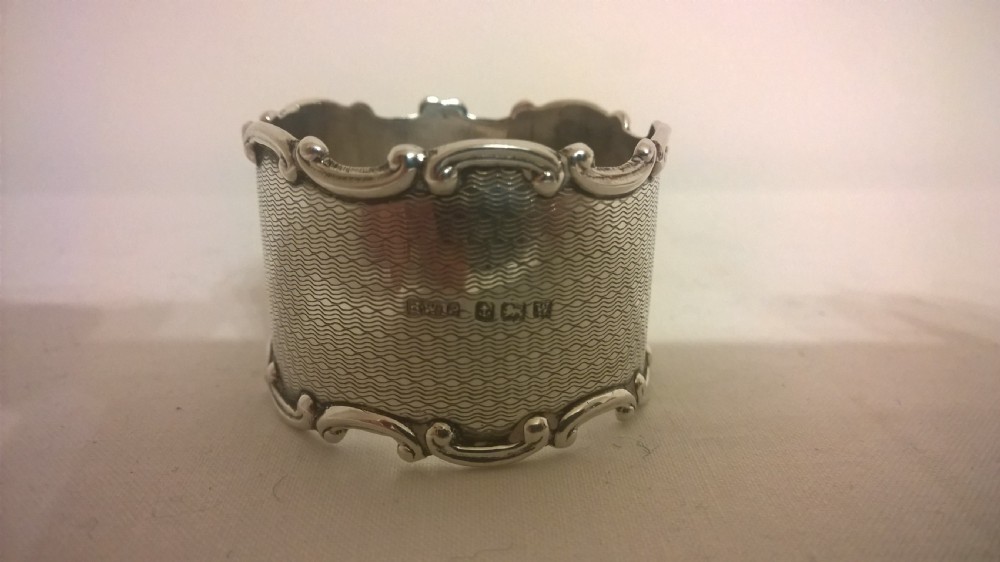 Silver Napkin Ring, Hallmarked 1946