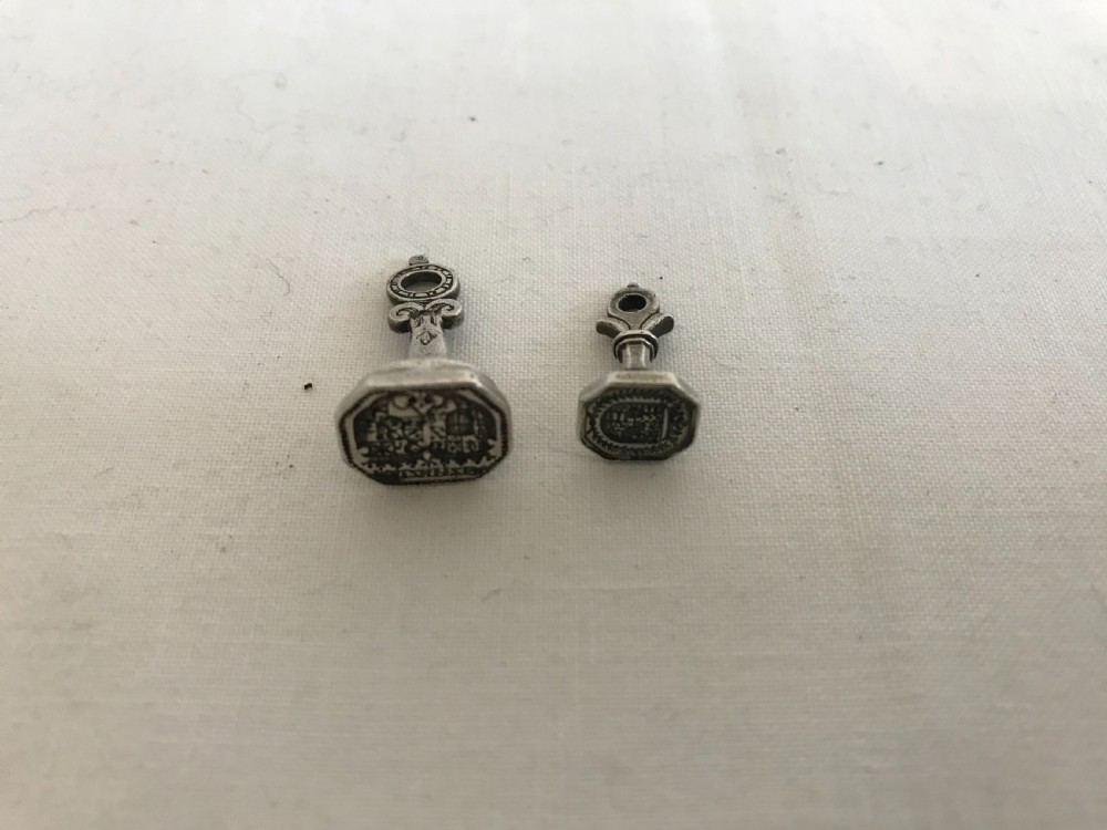 Two Georgian Silver Seal FOBS View III