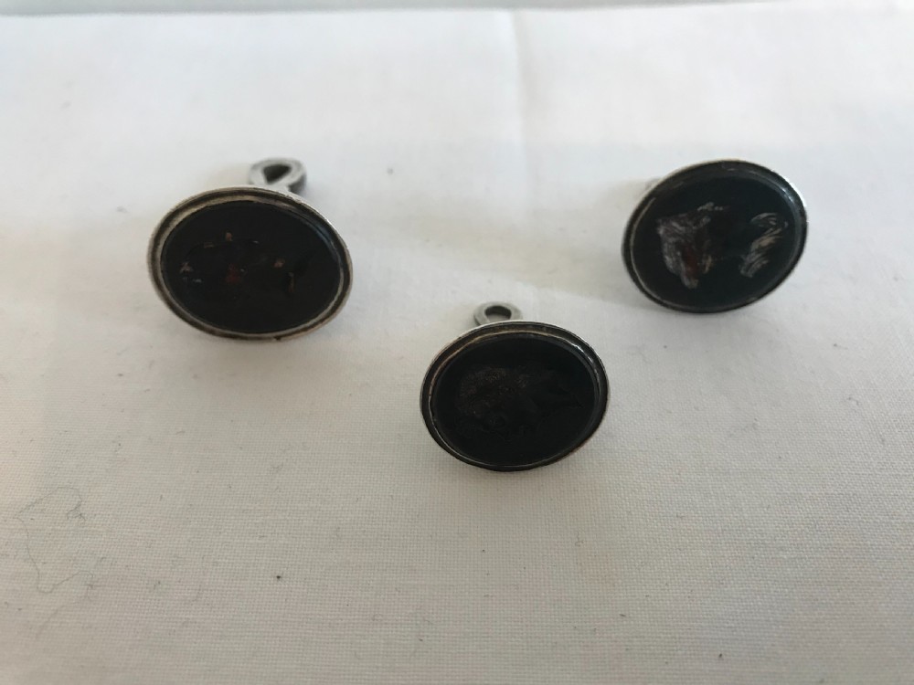 Three Georgian Silver Seal FOBS View III