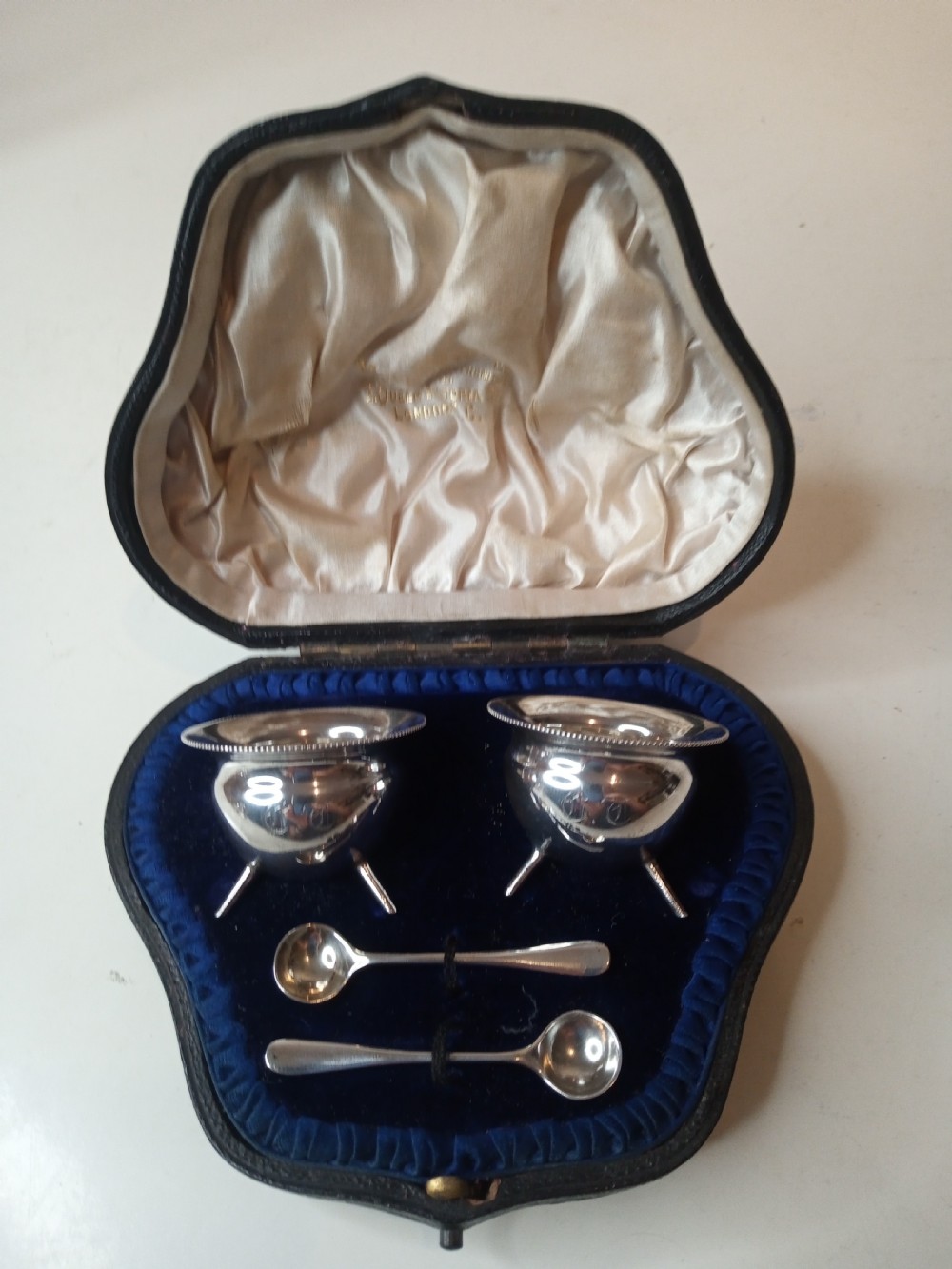 Silver Mappin & Webb Condiment Set, Hallmarked 1904