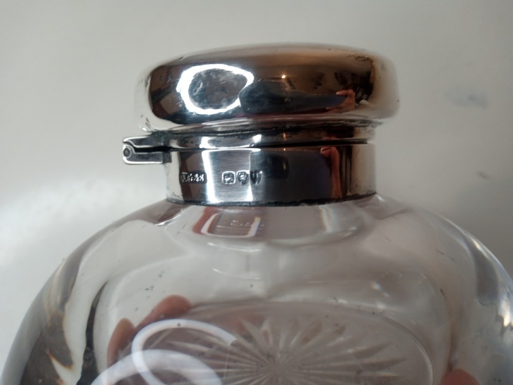 Crystal Inkwell with Silver Top, London 1895 View III